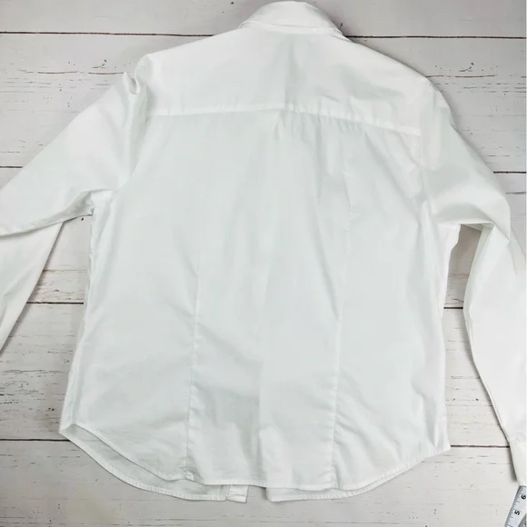 Apostrophe Ruffle Button-Down Top 18 - Picture 2 of 9